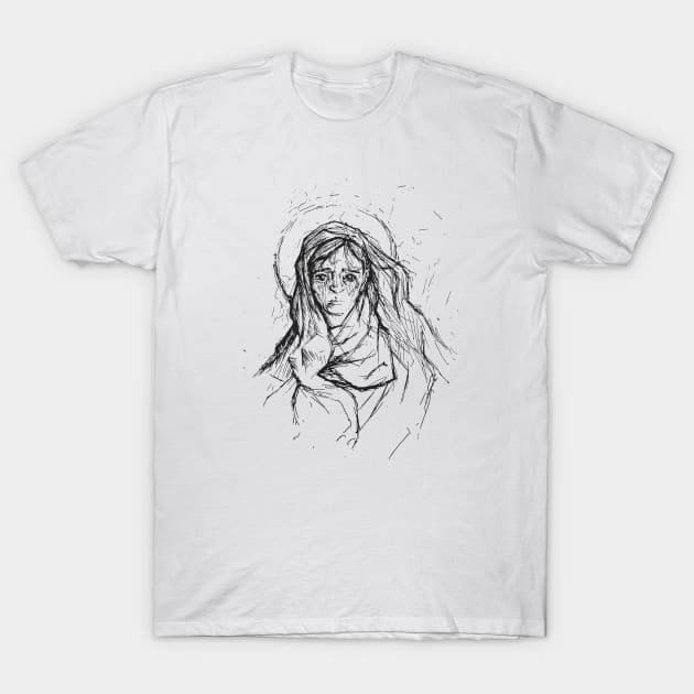 Blessed Virgin Mary T-Shirt by samuel sisco